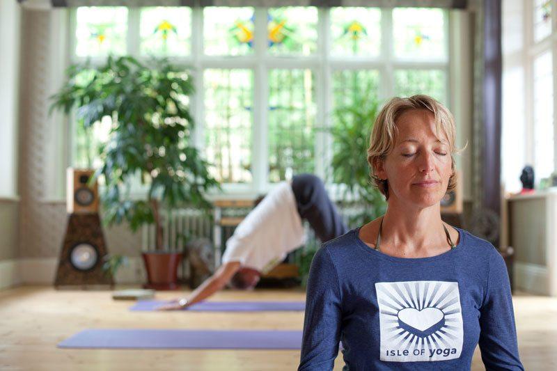 Down Dog and Meditation Yoga holidays and yoga classes at Isle of Yoga 01983 862948 isleofyoga.com