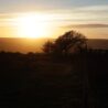 Sunset on Ventnor downs for Erling's Yoga B&B erling.yoga