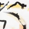close up line drawn ink on paper images of Surya Namaskar Yoga Poster