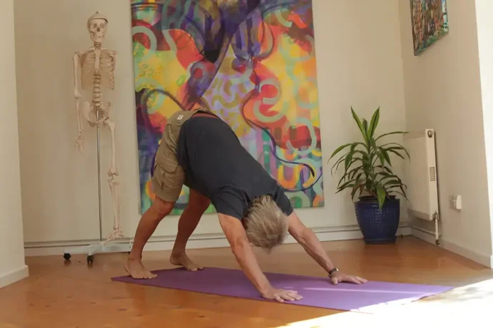 erling in downfacing dog yoga image of yoga poses